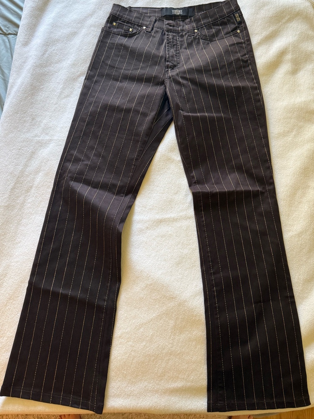 Versace Jeans Collection Brown Straight Leg Pants